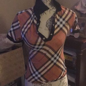 Burberry polo nova shirt sz xs or small